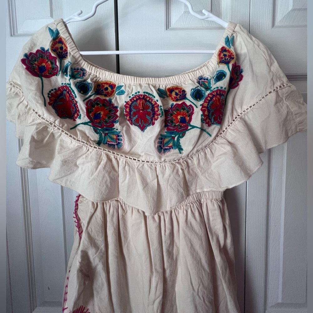 EUC Altar’d State Mexican inspired off shoulder dress